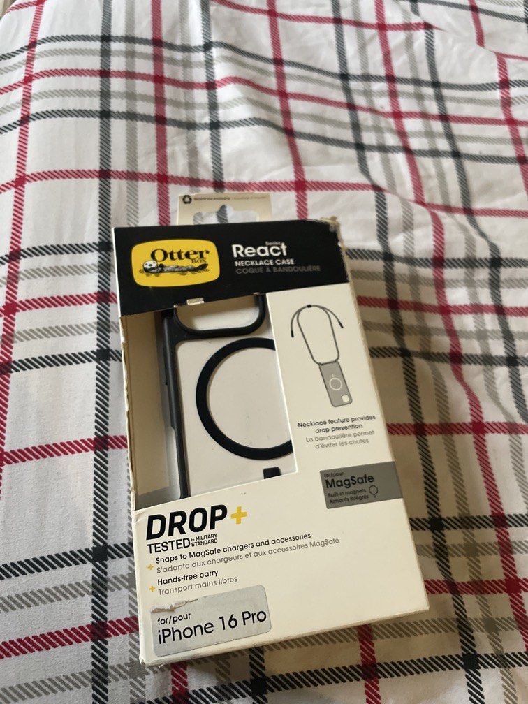 IPHONE 16 PRO - Original / Sealed - OTTER BOX REACT SERIES NECKLACE CASE - IPHONE 16 PRO (Category: Other Accessories) located in Pasig City. Submitted by carlrd (Listing ID 1451165424, Image 1). Description: .