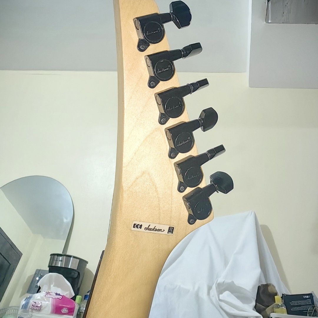 Jackson js11 Electric Guitar (Category: Musical Instruments) located in Manila. Submitted by jm3ndoza (Listing ID 1451173977, Image 3). Description: - Black Jackson electric guitar - 6 strings - Ready for playing and practice - Selling as is.