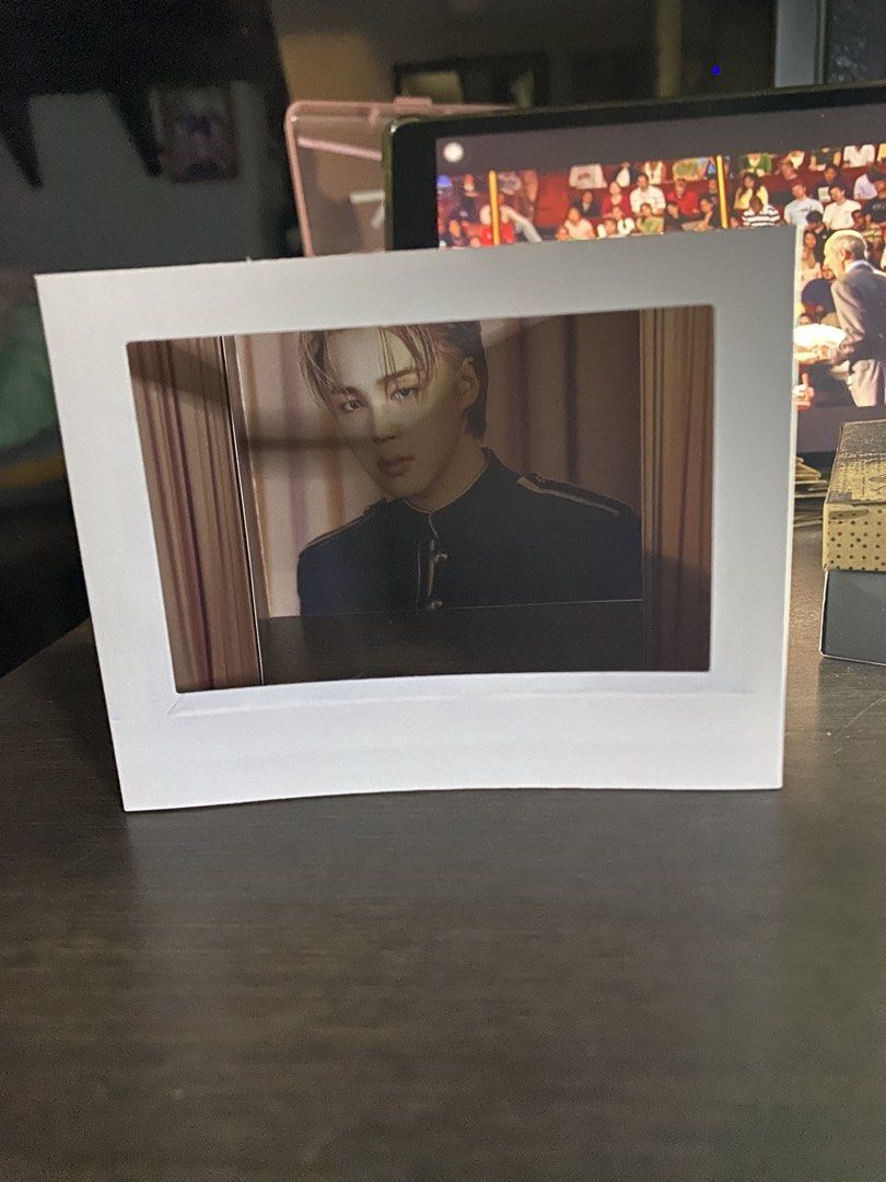 Jimin Muse Early Bird benefit (Category: K-Wave Merchandise) located in Quezon City. Submitted by drei13_sniffles (Listing ID 1451319224, Image 2). Description: - Jimin MUSE POB - Unique back design with a handwritten date and a symbol. - Ideal addition for any Army collector. - rfs: downsizing - price + sf.