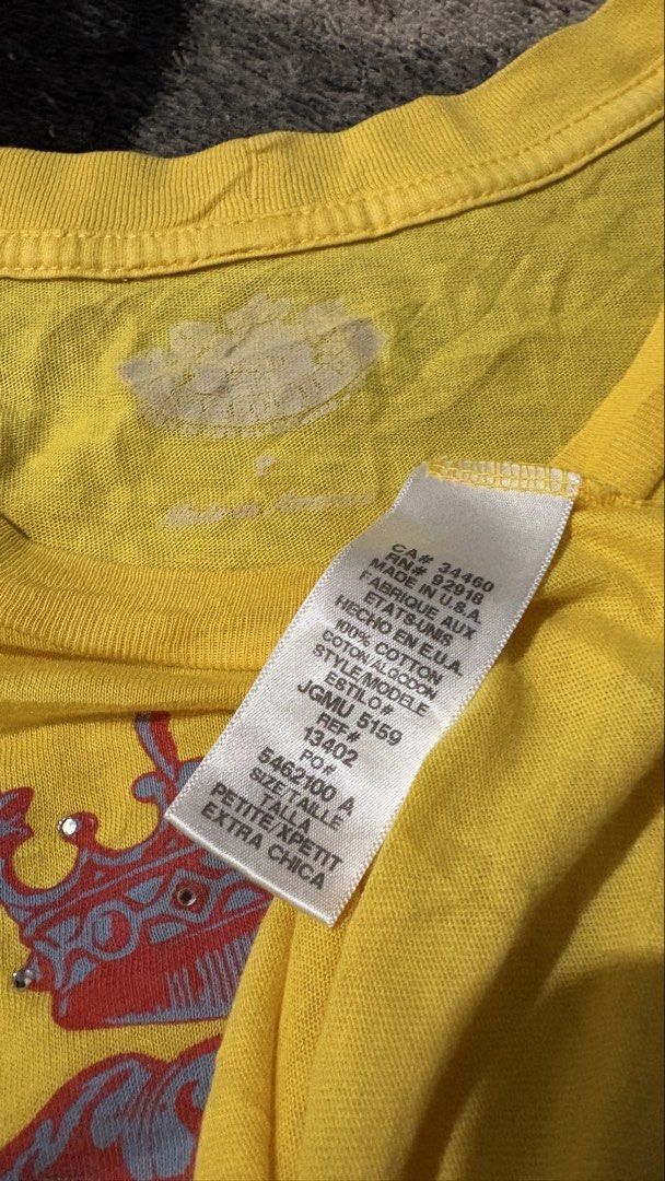 Juicy couture tshirt blouse (Category: Blouses) located in Iloilo. Submitted by randomstash (Listing ID 1451237872, Image 3). Description: Juicy coutute t shirt blouse 14.5/25.5(S) 249 + SF .