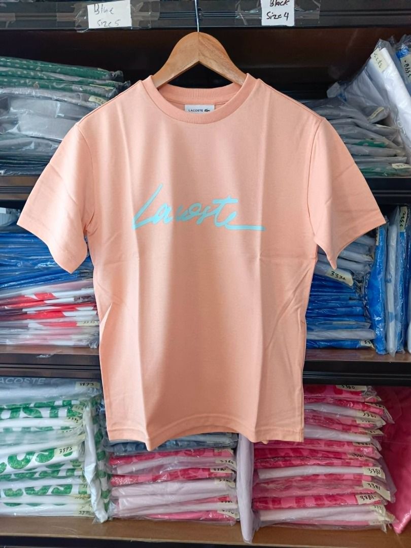 Lacoste Womens Shirt Size 34 & 36 (Category: Shirts) located in Santa Rosa. Submitted by omnicronzxc (Listing ID 1451284908, Image 3). Description: brandnew with tags ✅₱2,600 each add shipping JNT PO 🔴️Size 34: 18 x 23.5 🔴️Size 36: 19 x 24 📍 Color:FLesh.