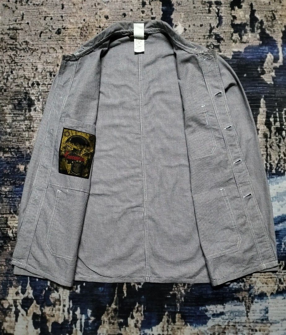 Le Labourer Houndstooth Chore Jacket Made in France (Category: Coats, Jackets and Outerwear) located in Kota Bharu. Submitted by aunibundle (Listing ID 1451221753, Image 3). Description: Condition 9/10 Detail Rujuk Gambar Ukuran Manual Rujuk Gambar Last.