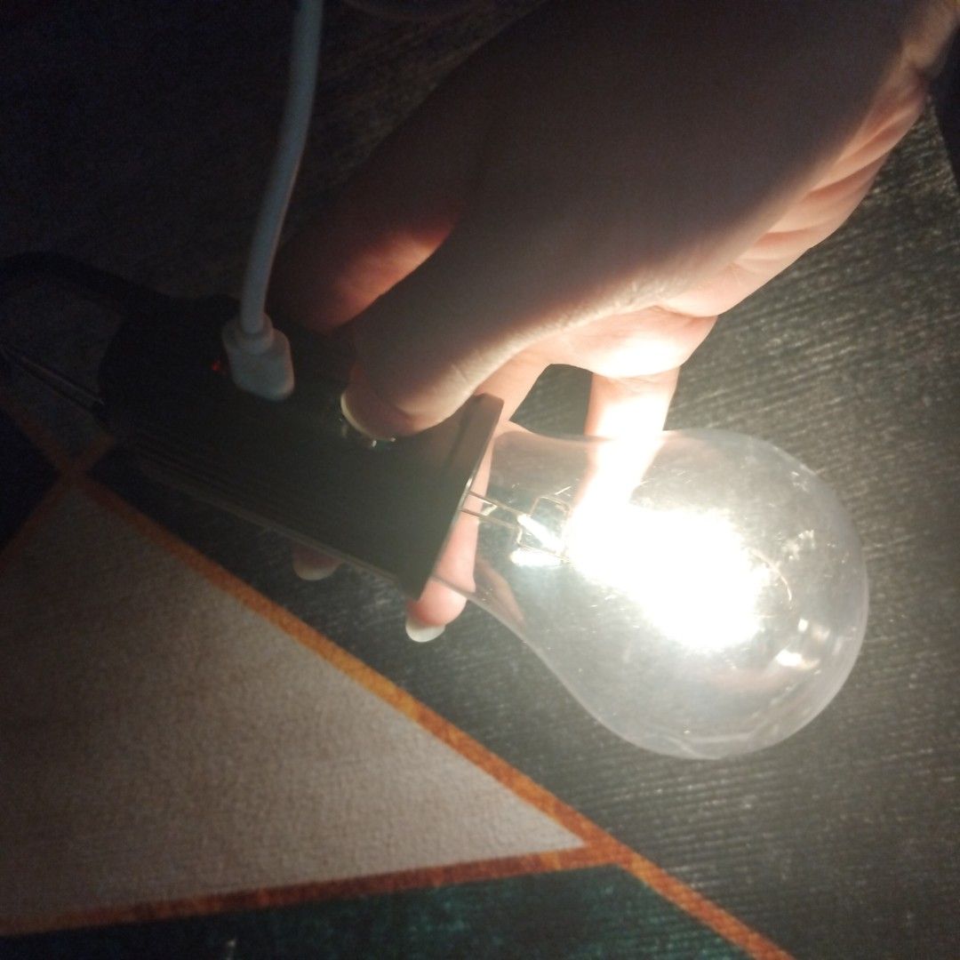 Light bulb for camping or emergency, TYPE C (Category: Lighting) located in Marikina City. Submitted by tatascollections (Listing ID 1451184301, Image 2). Description: charger is TYPE C CHARGER IS NOT INCLUDED location: Cainta Rizal pick up or delivery via lalamove has slight scratches sa bulb.