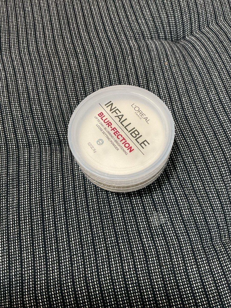 Loreal Infallible Blur-perfection loose powder (Category: Makeup) located in Quezon City. Submitted by lightly_loved (Listing ID 1451188633, Image 1). Description: 💄 Makeup Collection Decluttering! 💄 It’s time to downsize my makeup collection! ✨ As a makeup lover, I’ve accumulated more products than I can use, so I’m letting go of some of my favorites. Everything is from my personal collection and priced to sell! 🛍️ Item Condition: • All produ