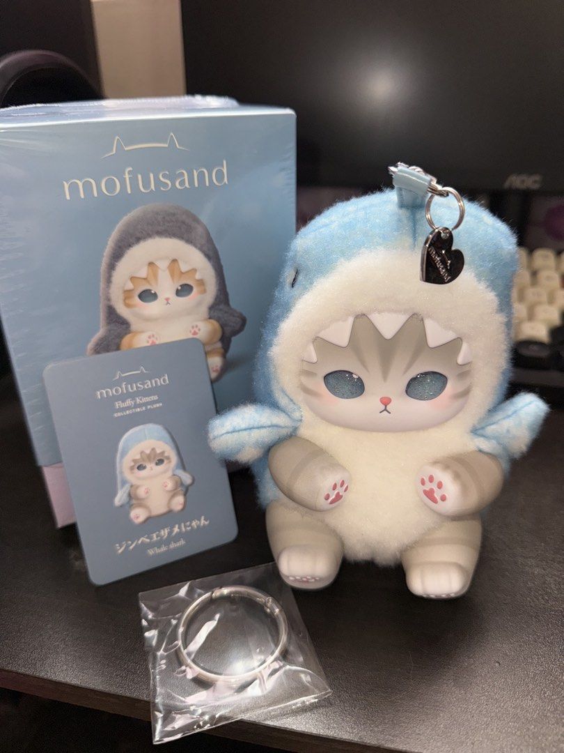 Mofusand Kiramekko Whale Shark (Category: Designer & Blind Box Toys) located in Sarangani. Submitted by jaehykie_ (Listing ID 1451199389, Image 2). Description: - Unused - Opened to check then returned to box - Rfs: decluttering Fixed price pls.