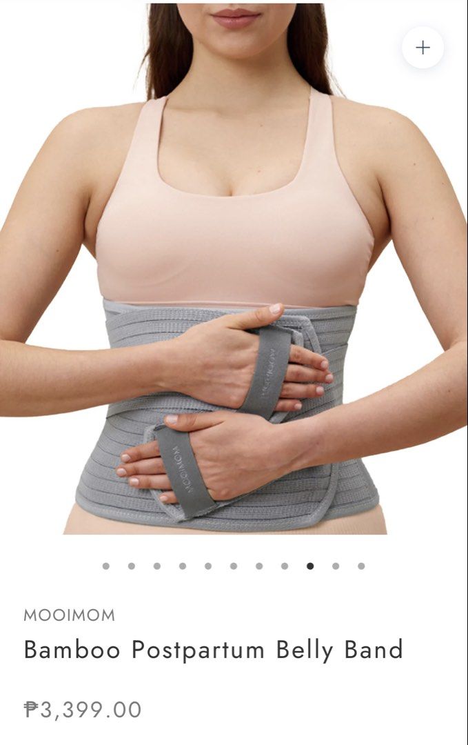 MOOIMOM Bamboo Postpartum Belly Binder - Medium (Category: Maternity Care) located in Taguig. Submitted by PF910 (Listing ID 1451315430, Image 3). Description: - MOOIMOM bamboo belly band for postpartum recovery. - Provides gentle compression and support. - Made from breathable bamboo material. .
