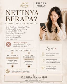 (Kategori: ) berada di . Dikirim oleh adoptluxury.id (ID iklan 1451244054, Gambar 1). Deskripsi: .