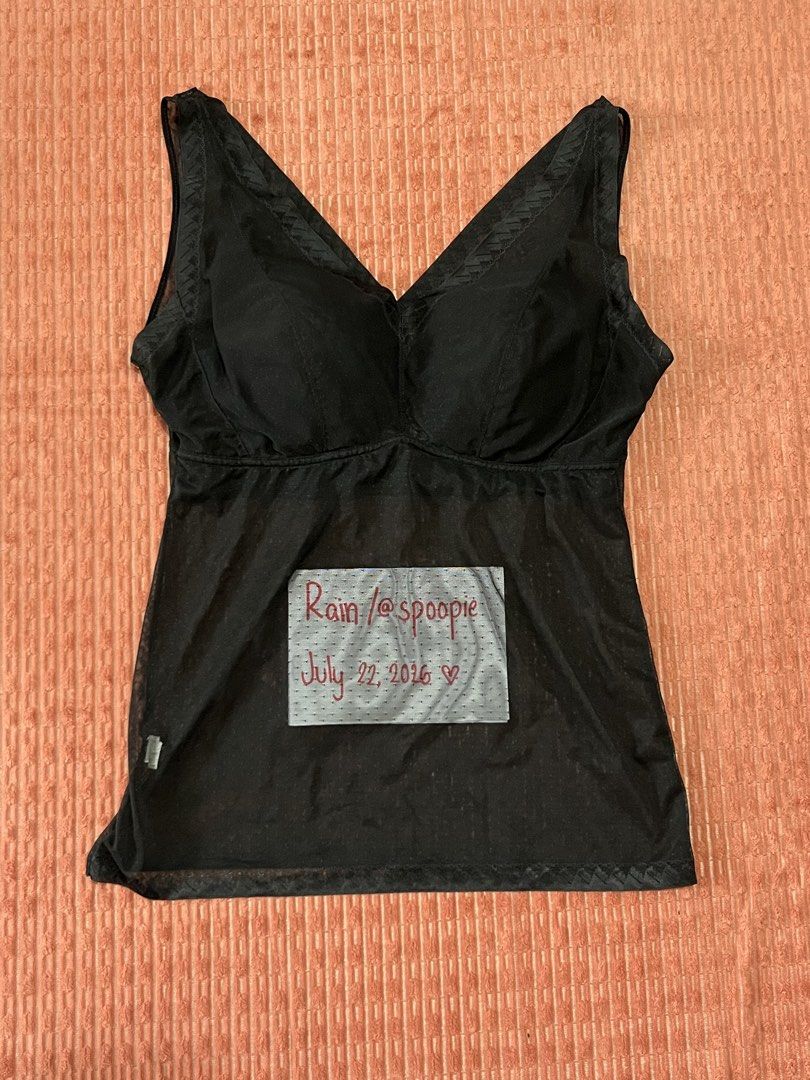 Padded see through top (Category: Sleeveless) located in Manila. Submitted by spoopie (Listing ID 1451212779, Image 2). Description: ❣️XS-M❣️ Padded Like new See through .