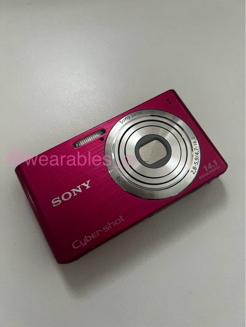 Pink digicam (Category: Cameras) located in Cavite. Submitted by wearables_c (Listing ID 1451192790, Image 1). Description: Pink Sony digicam from 🇯🇵 Sony cybershot DSC-W610 hot pink -with tempered glass - like new, no major dents & scratches - functions are all working - original charger & battery - japanese language but easy to navigate -sample photo posted - ₱8000.