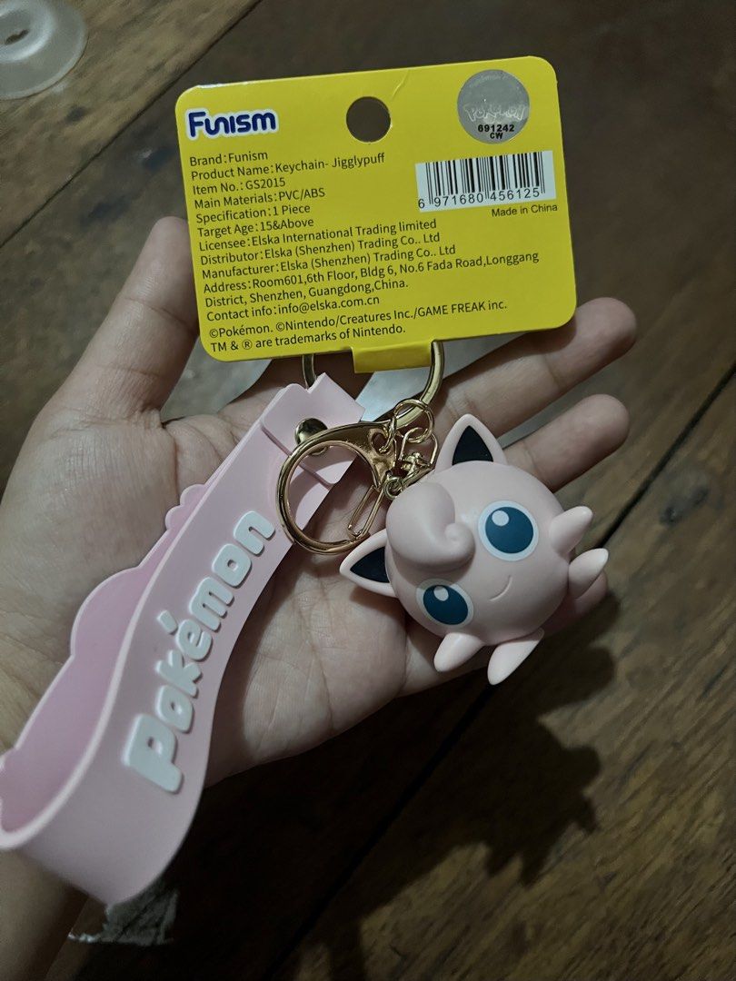 Pokemon Funism Jigglypuff Keychain, Hobbies & Toys, Toys & Games on ...