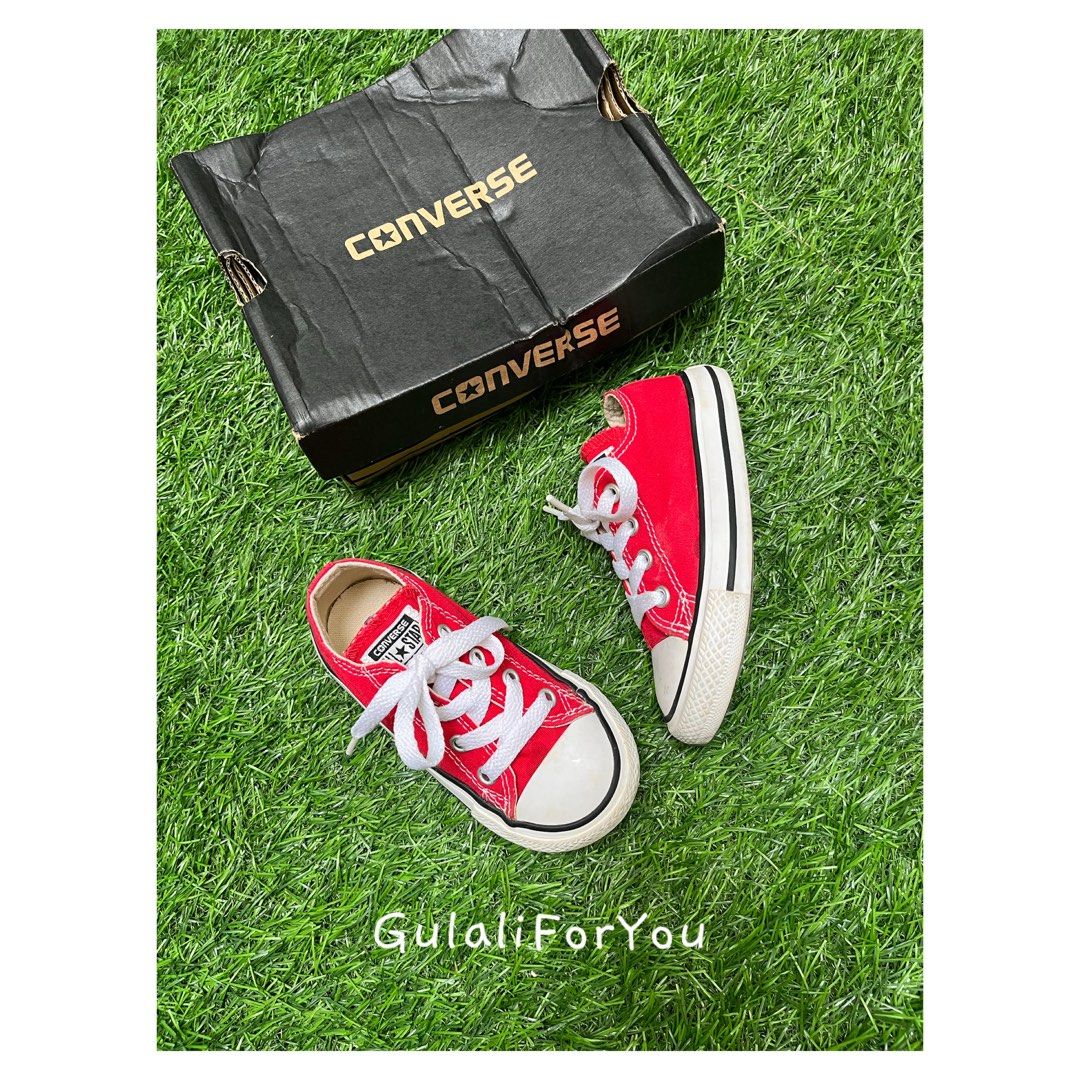 Preloved Converse Baby (Kategori: Orang Tua, Bayi & Anak - Lainnya) berada di Cikarang. Dikirim oleh gulaliforyou (ID iklan 1451279621, Gambar 3). Deskripsi: Lengkap box Need wash Size 23/14cm Label tag dalam ngelupas.