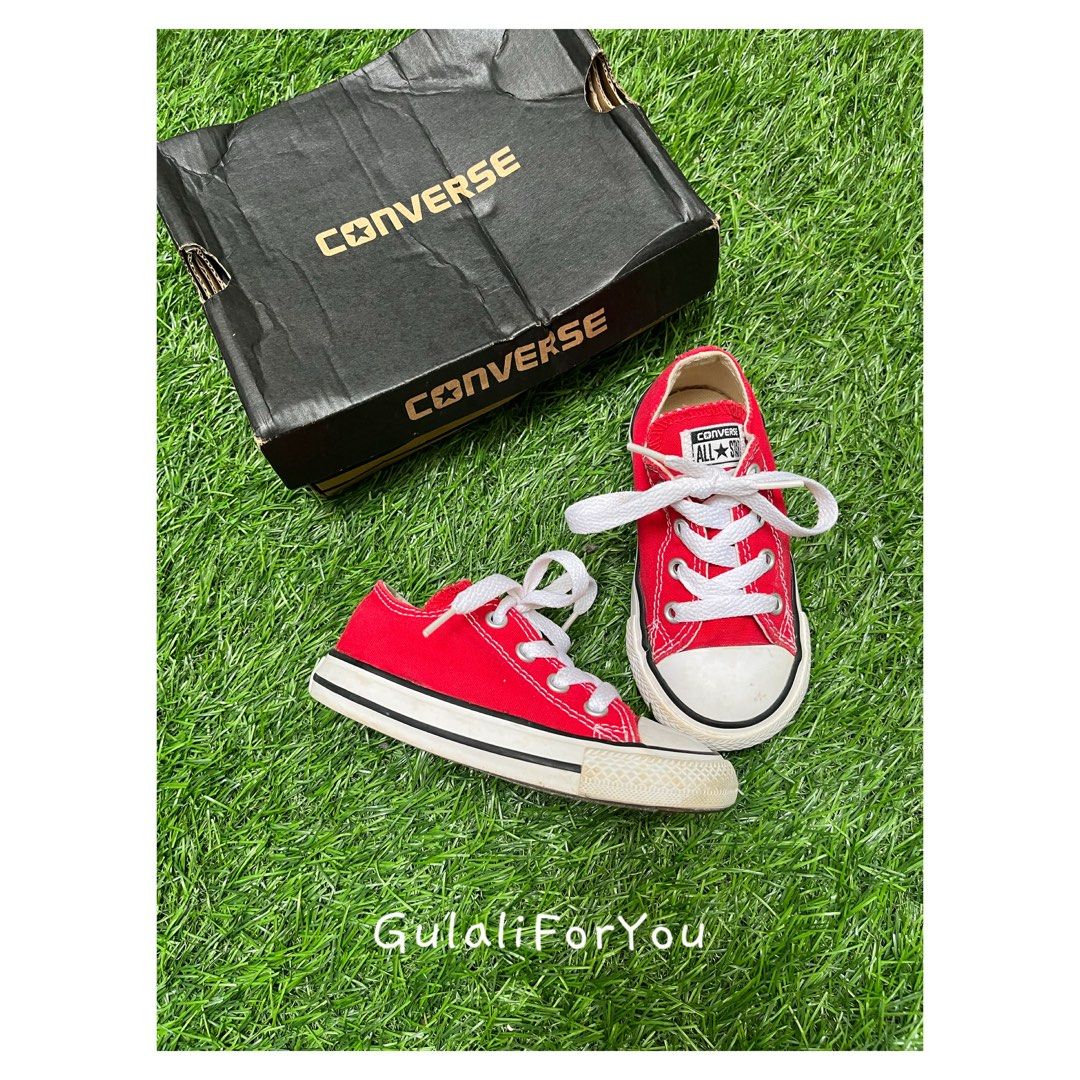 Preloved Converse Baby (Kategori: Orang Tua, Bayi & Anak - Lainnya) berada di Cikarang. Dikirim oleh gulaliforyou (ID iklan 1451279621, Gambar 2). Deskripsi: Lengkap box Need wash Size 23/14cm Label tag dalam ngelupas.