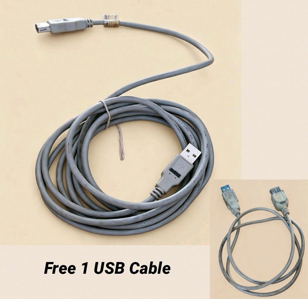 Preloved USB-A Long Cable for CPU or Laptop (Free 1 USB-A Cable) (Category: Cables & Adaptors) located in Manila. Submitted by amne.hub (Listing ID 1451286666, Image 1). Description: Long cable for USB-A extension Best for CPU or laptop Definitely in good condition Strong and durable for long term use #usb #cable #cpu #laptop.