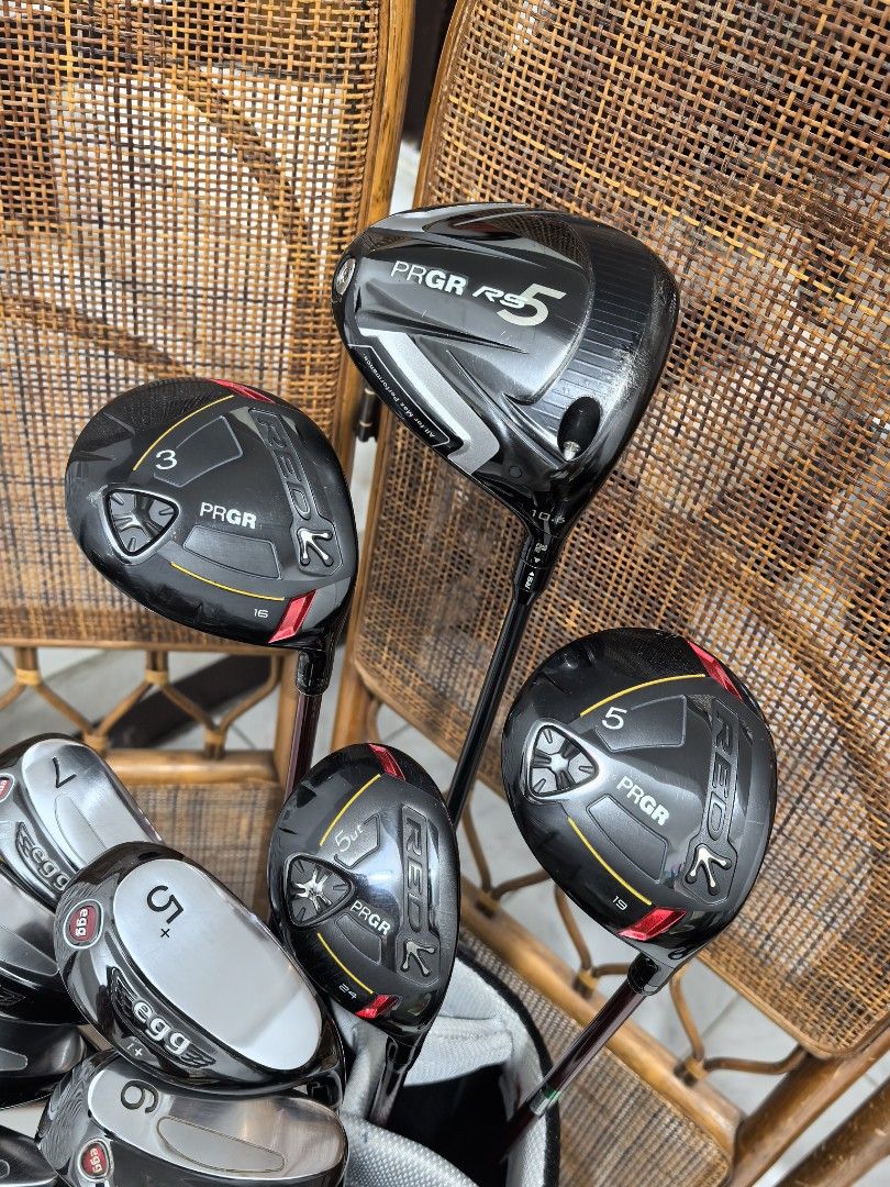 PRGR GOLF SET FOR BEGINNERS (Category: Golf) located in Caloocan City. Submitted by ace2729 (Listing ID 1451292699, Image 3). Description: PRGR GOLF SET FOR BEGINNERS DRIVER: PRGR RS5 2020 MODEL 10.5° R FLEX WOOD: PRGR RED 2019 MODEL #3-16° #5-19° UTILITY: PRGR RED 2019 MODEL #5-24° M-35 (SR) PRGR EGG IRONS 5,6,7,8,9,P,A & ODYSSEY WHITE HOT PRO PUTTER GRAPHITE SHAFT M-40 (R) BAG: NIKE ALL ARE IN EXCELLENT CONDITION 💸 43,000 LOCATION: PUNTURIN VA