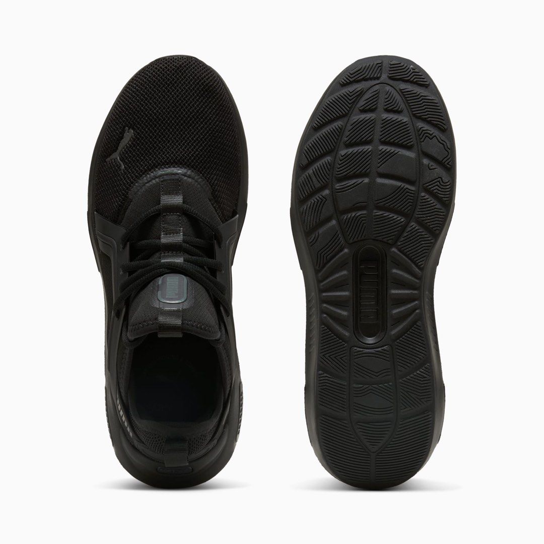 Puma Black Running Shoes Sneakers (Category: Sneakers) located in Dinalupihan. Submitted by fashionboxa (Listing ID 1451263756, Image 3). Description: Valued at P4200 Selling low to DECLUTTER RFS wrong size With box - Black Puma sneakers - Lace-up closure - Breathable mesh upper - Padded collar and tongue for extra comfort - Durable rubber outsole for excellent traction - Ideal for running and everyday wear.
