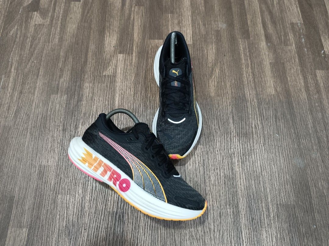 Puma Deviate Nitro 2 'Black Sun Stream' (Category: Sneakers) located in Baguio. Submitted by activeloots (Listing ID 1451140841, Image 2). Description: Puma Deviate Nitro 2 'Black Sun Stream' Size 8.5L / 39 / 25cm Authentic💯 Excellent condition 2300 + sf.
