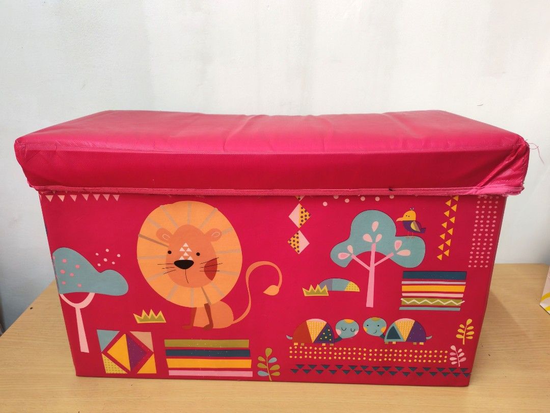 Rectangular Foldable Storage Box ( (Category: Storage Boxes & Baskets) located in Senai. Submitted by janicecozymew (Listing ID 1451176147, Image 1). Description: •Size: (L)58cm x (H)35 cm x (W)30cm •Color: As per picture shows •Stain & Spill resistant, non-woven fabric make it perfect Toy Storage Chest for Kids •Safe materials for baby and kids. •Provides extra storage space, folds easily to store for future use •Easy to assemble; Simply unfold,