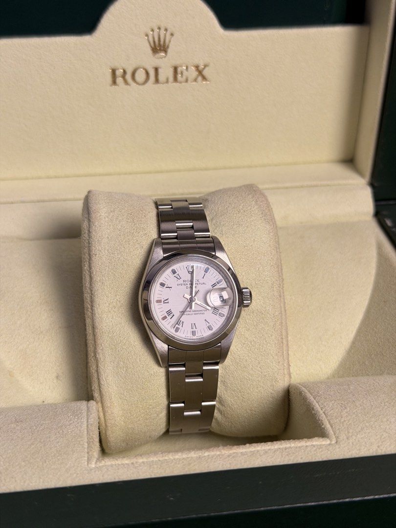 Rolex Oyster Date 26 (Category: Luxury Watches) located in Quezon City. Submitted by LuxPieces (Listing ID 1451212480, Image 2). Description: Rolex Oyster Date Ref. 79160 Year 2003 Watch and Box only Size 26mm Amazing condition 188k only.