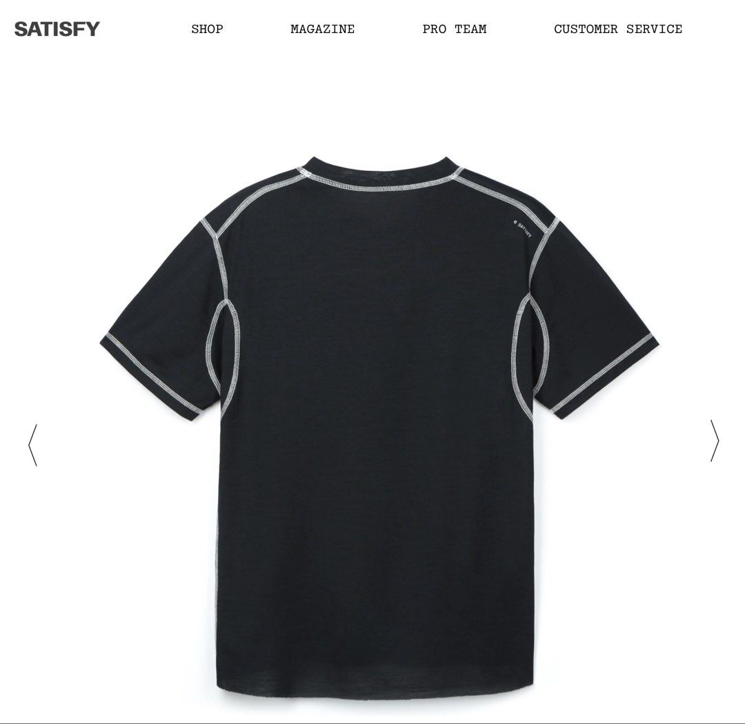 Satisfy Re‑Possessed™ AuraMerino™ T‑Shirt (Category: Activewear) located in Muntinlupa City. Submitted by caro_ray (Listing ID 1451255893, Image 2). Description: NEW, unworn Size Small Complete with packaging and tags NO COD and all sales final. For pickup only c/o buyer For cool starts that warm quickly, days when form and weather fluctuate in tandem. AuraMerino™ adapts to the moment. Heat passes, air circulates, distractions fade. Focus remains