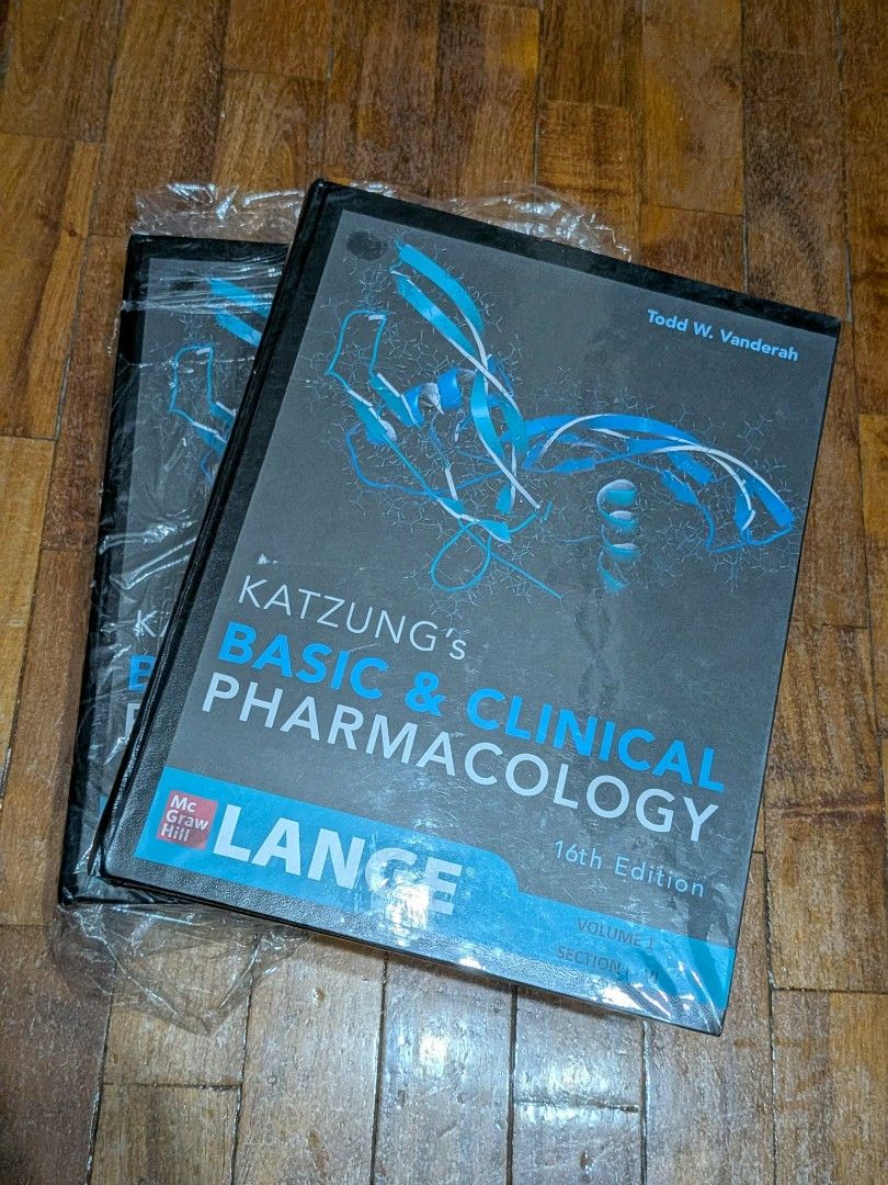 SET 2 Katzung's Basic & Clinical Pharmacology 16th Edition (Category: Textbooks) located in Paranaque City. Submitted by jika_ (Listing ID 1451282909, Image 3). Description: - Katzung's Basic & Clinical Pharmacology, 16th Edition - Negotiable - Location: Makati - No issues, never used.