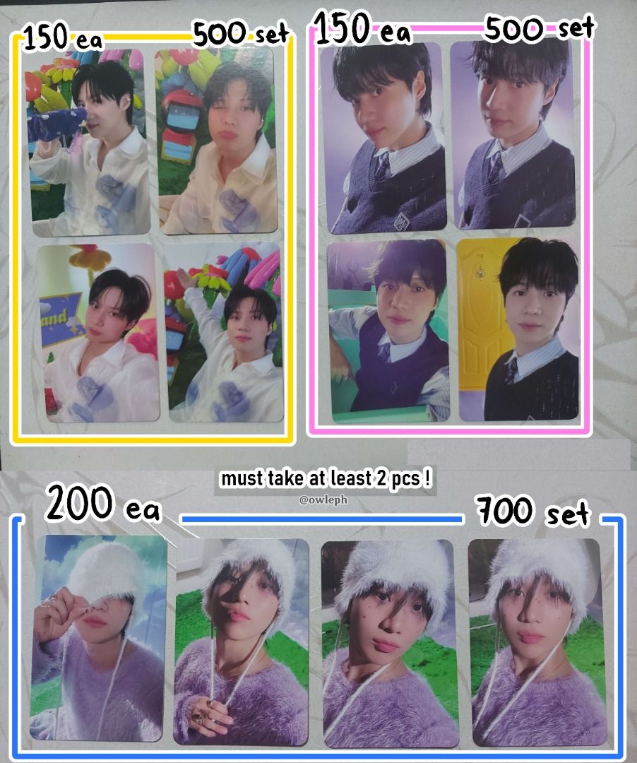 SHINee Taemin Photocards (Category: K-Wave Merchandise) located in Manila. Submitted by madotsuki (Listing ID 1451137065, Image 3). Description: see pics for prices 🎈 payo.