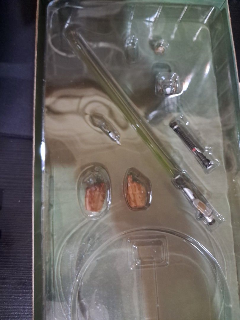 Sideshow collectibles Qui-gon Jinn (Category: Figurines & Statues) located in Quezon City. Submitted by guss.r (Listing ID 1451141027, Image 3). Description: Still in good condition. The cloak is a bit faded and there are stains on the tunic from his belt..
