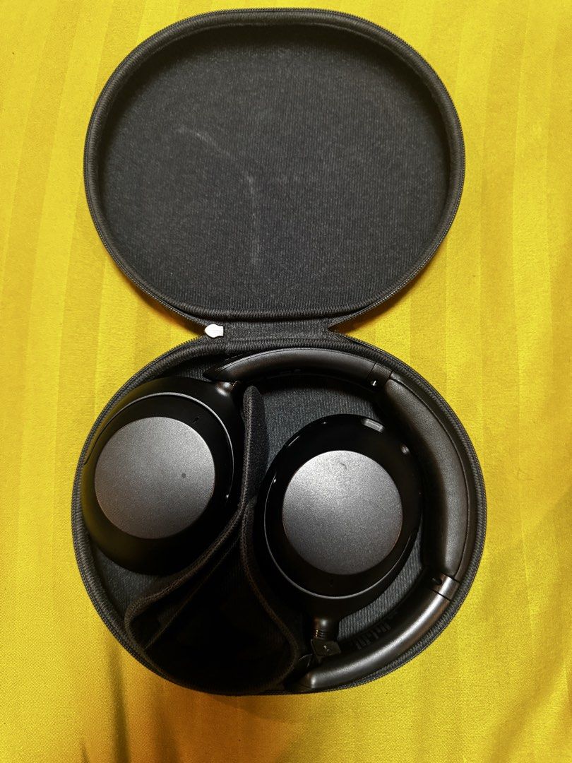 SONY WH-XB910N (Category: Headphones & Headsets) located in Manila. Submitted by cherryloopscoups (Listing ID 1451312098, Image 2). Description: - Still in good condition and works perfectly fine. - headphone case included - No headphone jack included - will include type c for changer .