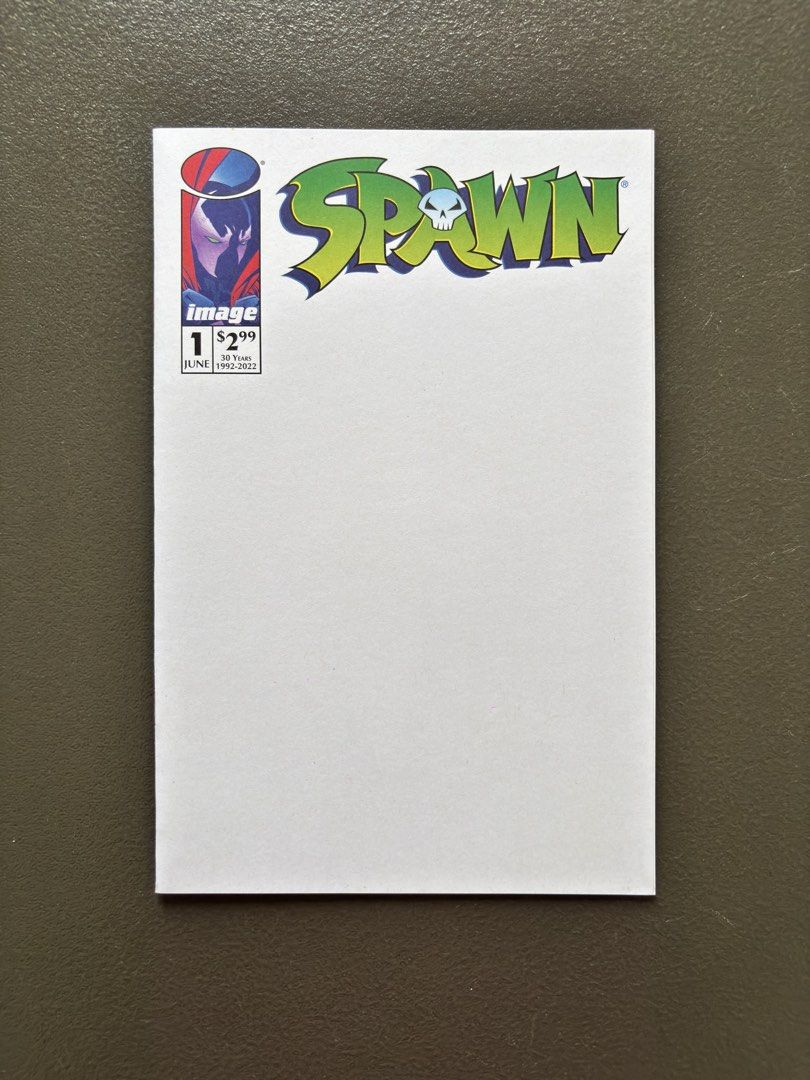 Spawn #1 Blank Sketch Cover (2022) 30th Anniversary Edition (Category: Comics & Manga) located in Naga. Submitted by dearyesteryear (Listing ID 1451320488, Image 3). Description: FOR SALE: Spawn #1 Blank Sketch Cover (2022) 30th Anniversary Edition Message me if you’re looking for specific titles or have a reasonable offer. I’d be happy to help 📍 Also listed on multiple selling platforms. Celebrate 30 years of Spawn with this officially released