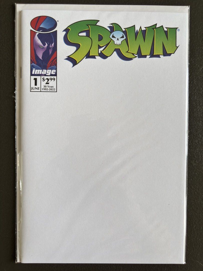 Spawn #1 Blank Sketch Cover (2022) 30th Anniversary Edition (Category: Comics & Manga) located in Naga. Submitted by dearyesteryear (Listing ID 1451320488, Image 2). Description: FOR SALE: Spawn #1 Blank Sketch Cover (2022) 30th Anniversary Edition Message me if you’re looking for specific titles or have a reasonable offer. I’d be happy to help 📍 Also listed on multiple selling platforms. Celebrate 30 years of Spawn with this officially released