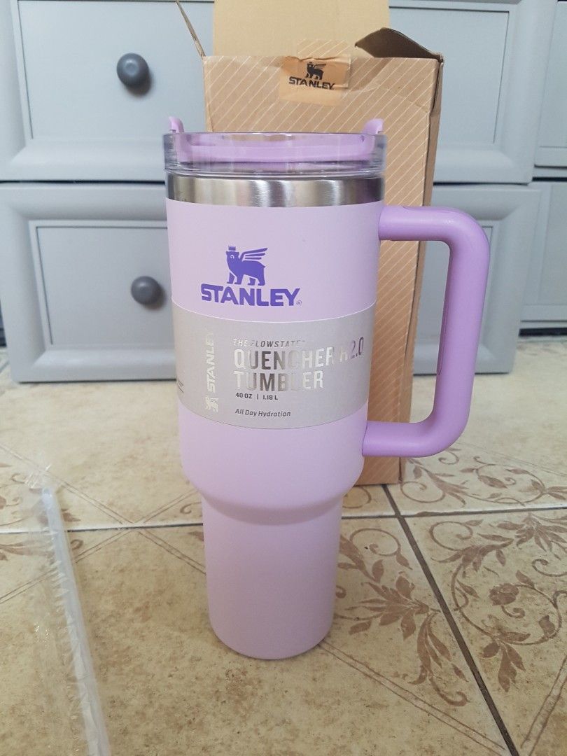 Stanley Cup Purple 40oz (Category: Water Bottles & Tumblers) located in Manila. Submitted by nelumbo (Listing ID 1451222758, Image 3). Description: Brand New Stanley Cup The Quencher H2.0 Flowstate 40 oz purple colour..