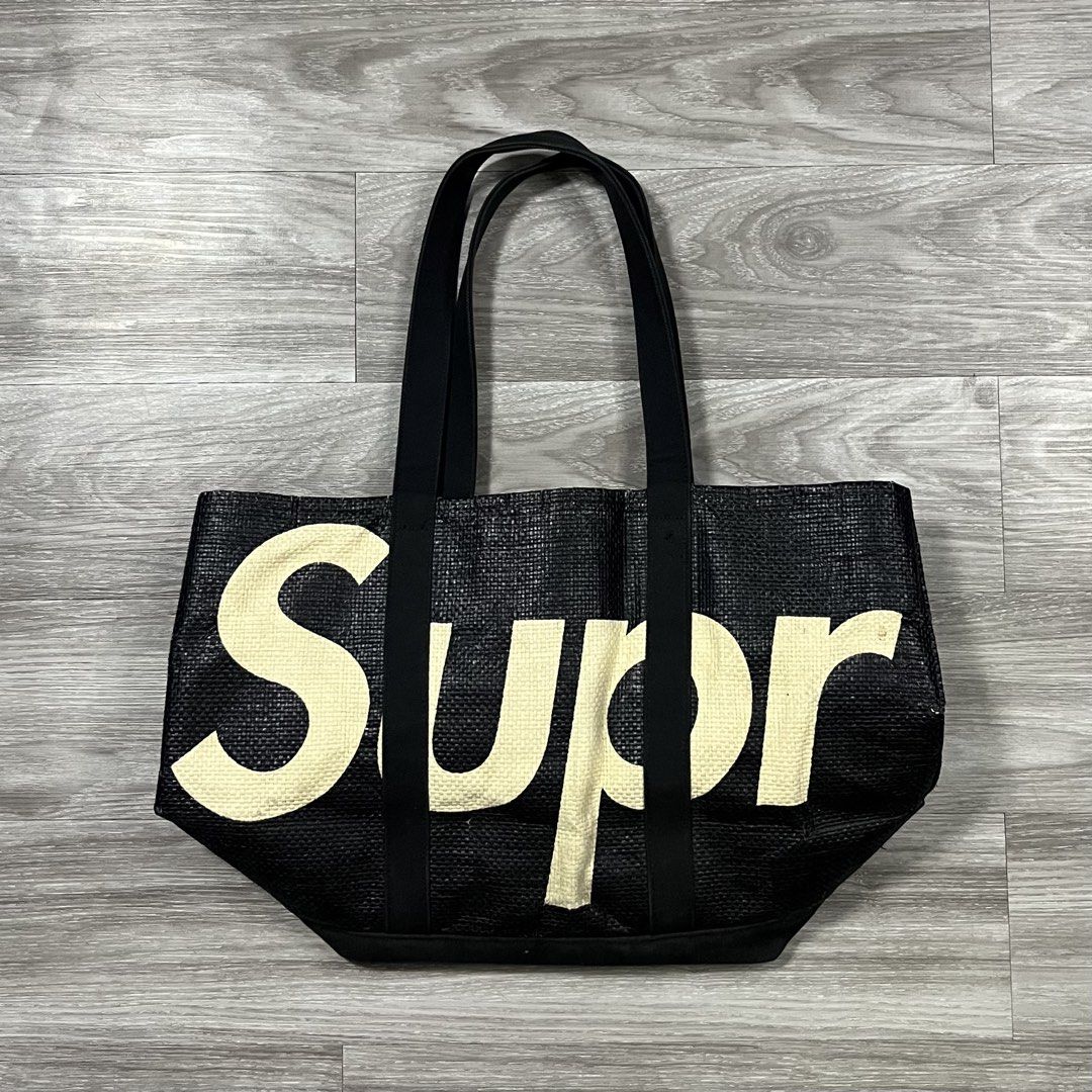 Supreme Raffia Tote Bag (Category: Luxury Bags & Wallets) located in Cebu City. Submitted by specializedgoodsitem_ (Listing ID 1451228103, Image 3). Description: very good condition sign of use details posted color may vary due to light 20’ width 13.5’ length .
