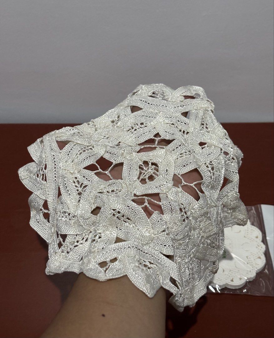 [TAKE BOTH] White Lace Crochet Doily Table Mat + Paper Coasters Pack (Category: Other Kitchenware & Tableware) located in Cavite. Submitted by nanangonlineshop (Listing ID 1451298118, Image 2). Description: 📌 White Lace Crochet Doily Table Mat + Paper Coasters Pack 🏷️ P100 ⚠️ POLICY: ❌ NO COD ✅ AS IS, WHERE IS ✅ FIRST PAY BASIS ✅ MINE NOW, PAY NOW ✅ 3-DAYS HOLD ONLY. UNPAID RESERVATIONS ARE VOIDED. 📍 Location: Cavite 👉 WE SHIP NATIONWIDE (LUZ
