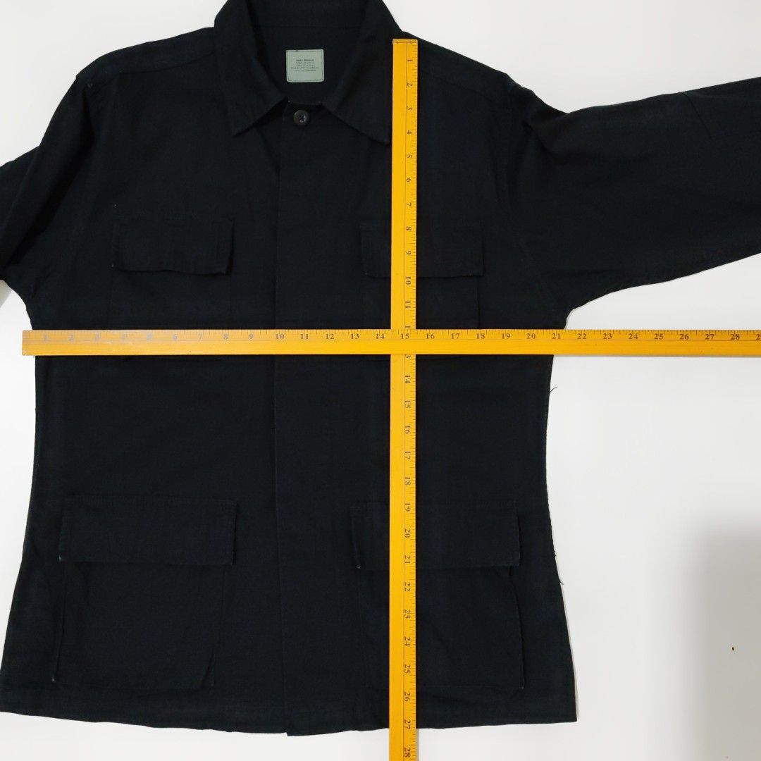 Teesar Us Army Black BDU Ripstop Jacket (Category: Coats, Jackets and Outerwear) located in Dinalupihan. Submitted by brokencasket (Listing ID 1451228978, Image 3). Description: Teesar Us Army Black BDU Ripstop Jacket Size S on Tag. Measurements on photo. Model Height 5'8 Color may vary due to lighting..