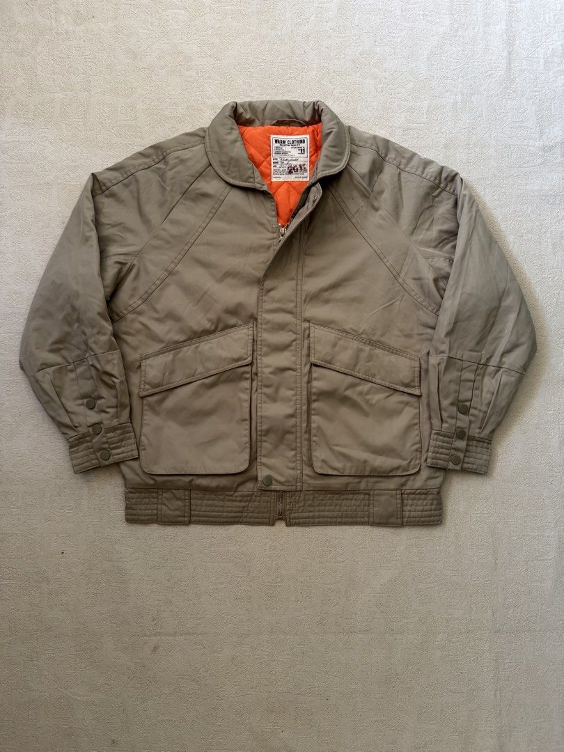 Uncle Fu Amekaji Repro Flight Jakcet (Category: Coats, Jackets and Outerwear) located in Angeles City. Submitted by luigisells (Listing ID 1451195860, Image 1). Description: Size XL L26.5” W25” Excellent Condition Issue/s: washable stain see 5th pic MOP: Gcash or Bank Transfer Courier: J&t Express.