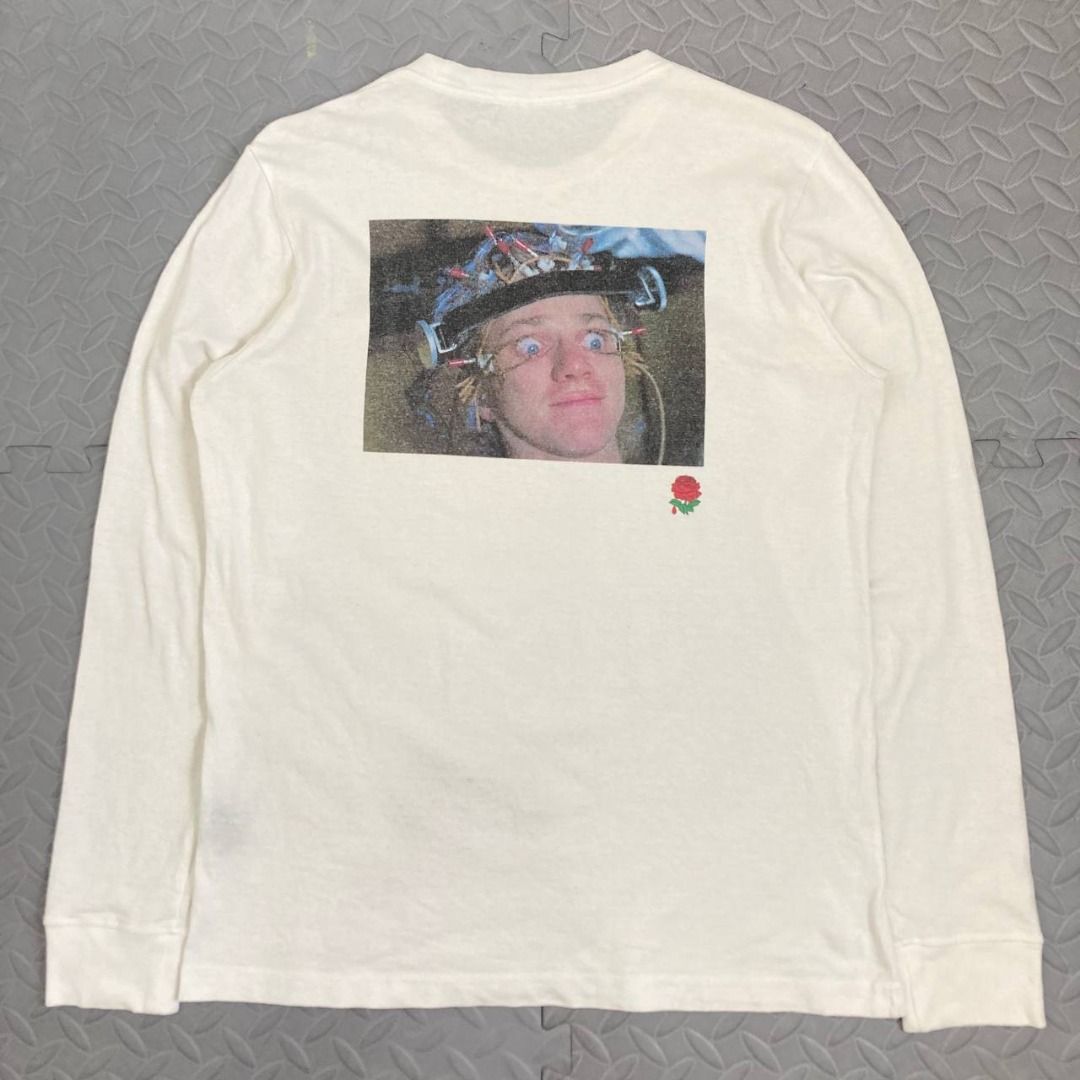 Undercover - 2019 ‘A Clockwork Orange’ Long Sleeves (Category: Tshirts & Polo Shirts ) located in Quezon City. Submitted by archived.g (Listing ID 1431351236, Image 1). Description: Undercover - 2019 ‘A Clockwork Orange’ Long Sleeves - Brand: Undercover Made in: Japan Year: 2019 Material: Cotton Color: White Size on tag: 2 Sizing: Measurements (flat, not stretched): Shoulders: 17” Sleeves: 25” Width: 19.5” Hem: 20” Length: 26.5” Color rating: 8.5