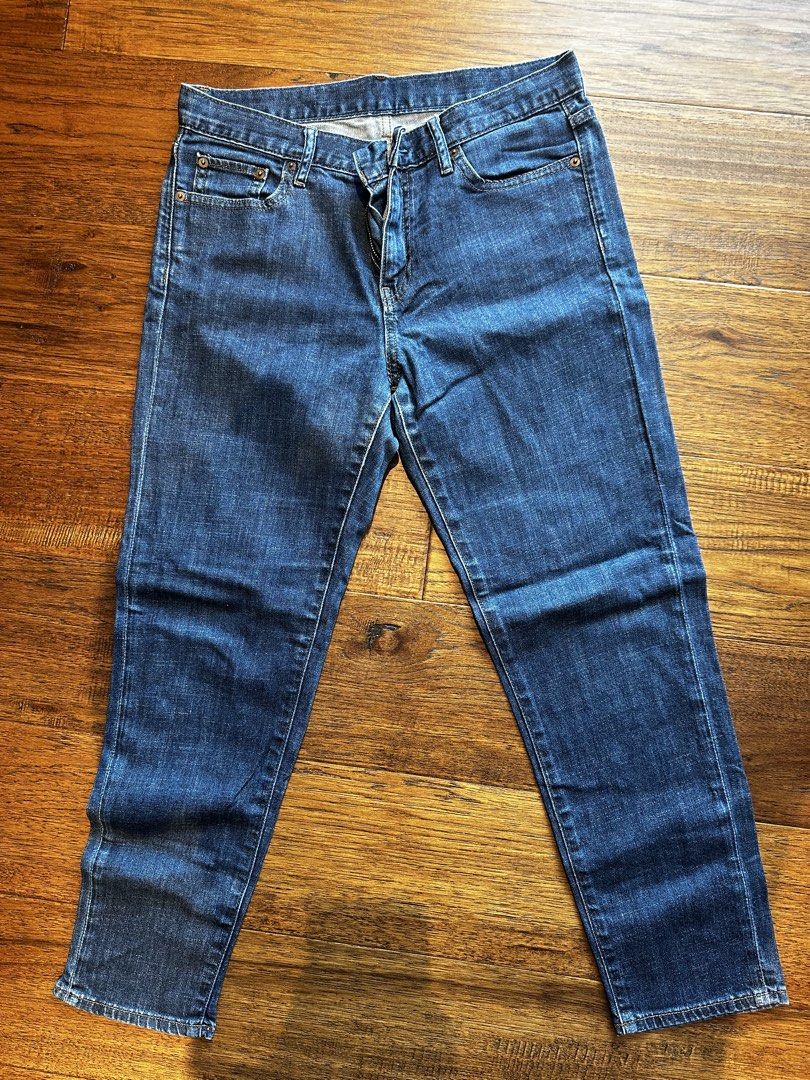 Uniqlo Dark Blue Jeans (Category: Jeans) located in Manila. Submitted by xandercoronel (Listing ID 1451201713, Image 1). Description: Waist 25 inches & Length 34 Inches .