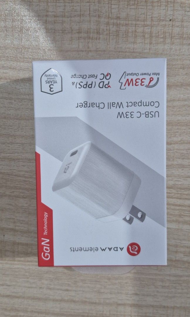 USB-C 33W Compact Wall Charger (Category: Chargers) located in Manila. Submitted by alexisjules27 (Listing ID 1451213118, Image 1). Description: Brand new USB-C 33W Compact Wall Charger. Price is Negotiable.