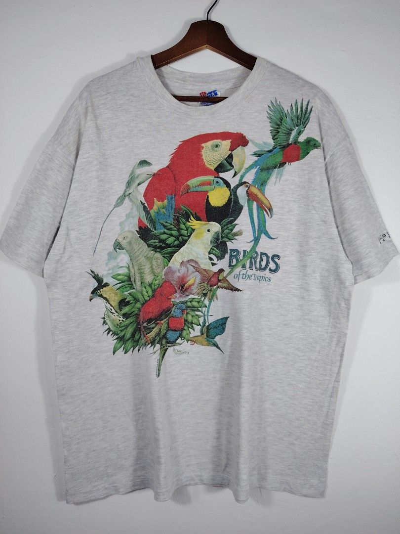 Vintage Habitat Birds Of Tropics T-shirt #used#bundle#thrift#preloved#rare#vtg#vintage#designer#streetwear#luxury#70s#80s#90s#2000s#y2k#band#art#music#cartoon#movie#anime#games#skate#surf#racing#casual#mods#outdoor#techwear#sportswear (Category: Tshirts & Polo Shirts) located in Johor Bahru. Submitted by mrs_orange (Listing ID 1451276562, Image 2). Description: - Measurement Details- Chest : 24" Lenght : 30 1/2" Material: Mix Cotton (99/1) Made i