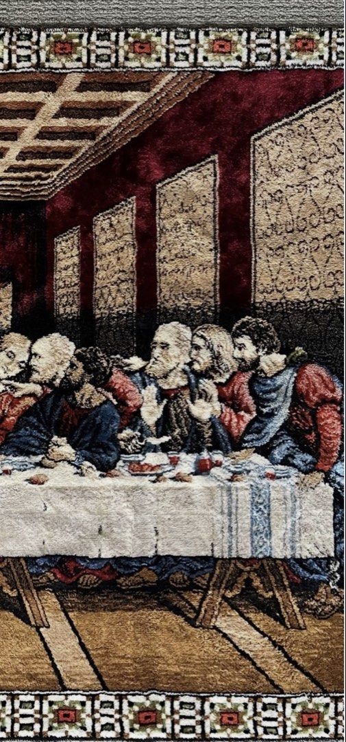 VINTAGE LAST SUPPER RUG (Category: Carpets, Mats & Flooring) located in Manila. Submitted by luckymountain_bd18fa (Listing ID 1451231186, Image 2). Description: vintage from italy.