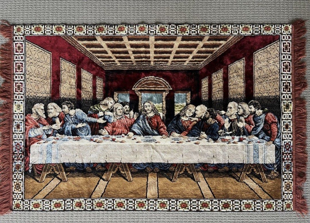 VINTAGE LAST SUPPER RUG (Category: Carpets, Mats & Flooring) located in Manila. Submitted by luckymountain_bd18fa (Listing ID 1451231186, Image 1). Description: vintage from italy.