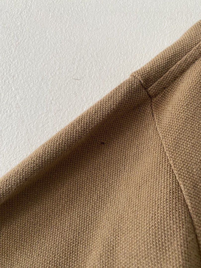 Vintage Ralph Lauren Cafe Tan Basic Logo Polo Shirt (Category: Tshirts & Polo Shirts ) located in Quezon City. Submitted by rlphvncntbs (Listing ID 1451279462, Image 3). Description: Vintage Ralph Lauren Cafe Tan Basic Logo Polo Shirt Size: Large Measurements: 23" x 31" (Front Length), 32" (Back Length) Flaws: 1 Pinhole (Back of Left Sleeve) Excellent Condition ₱1,800 + SF (Negotiable).