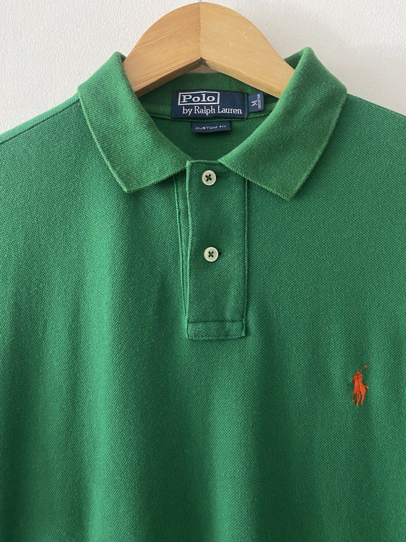 Vintage Ralph Lauren Green Basic Logo Polo Shirt (Category: Tshirts & Polo Shirts ) located in Quezon City. Submitted by rlphvncntbs (Listing ID 1451278996, Image 2). Description: Vintage Ralph Lauren Green Basic Logo Polo Shirt Size: Medium Measurements: 21" x 27.5" (Front Length), 29.5" (Back Length) Excellent Condition ₱1,800 + SF (Negotiable).