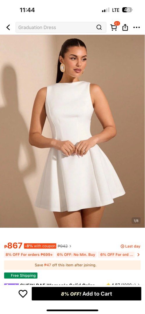 White elegant dress (Category: Dresses) located in Subic. Submitted by joyclutter (Listing ID 1451161354, Image 1). Description: HIGH QUALITY ELEGANT CAN BE WORN ON DIFFERENT EVENT.