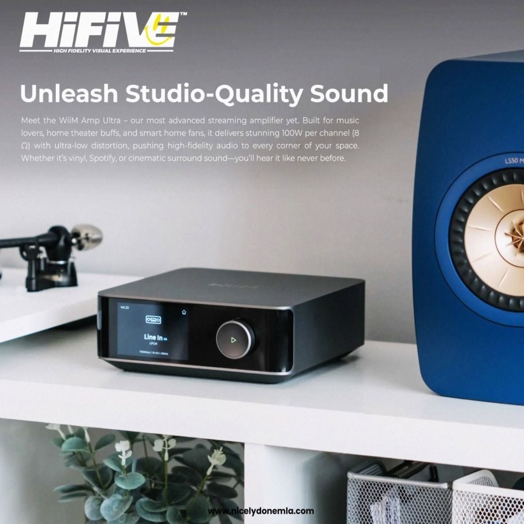 Wiim Amp Ultra (Category: Soundbars, Speakers & Amplifiers) located in Quezon City. Submitted by nicelydonemla168 (Listing ID 1451155317, Image 2). Description: 🎬 “Meet the Power Hub for Your Music — the WiiM Amp Ultra.” 🔊 Say hello to the WiiM Amp Ultra, your all-in-one amplifier designed to make music sound bigger, clearer, and smarter. With up to 200W of power, a premium ESS DAC, and built-in RoomFit calibration, it delivers high-quality sou