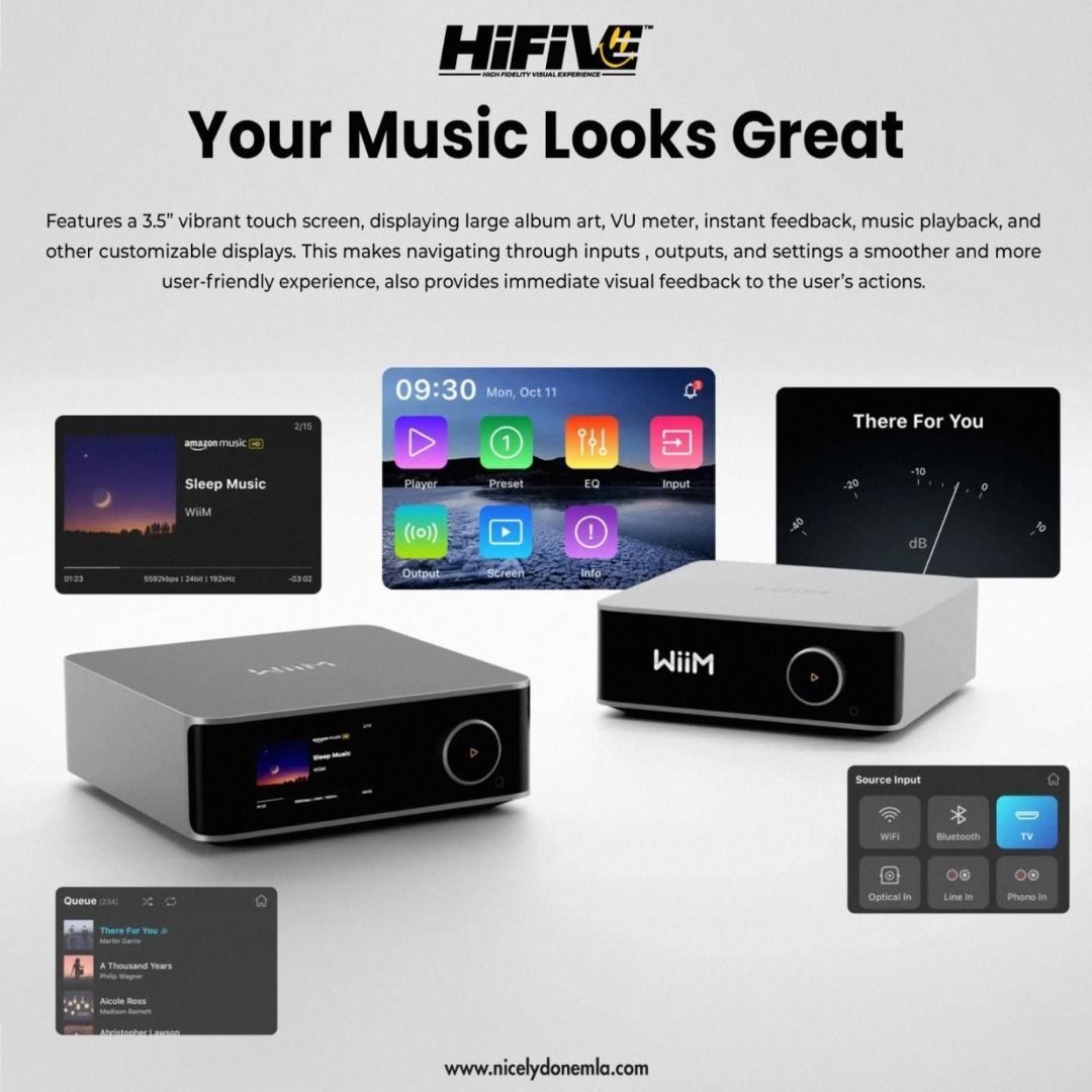 Wiim Amp Ultra (Category: Soundbars, Speakers & Amplifiers) located in Quezon City. Submitted by nicelydonemla168 (Listing ID 1451155317, Image 3). Description: 🎬 “Meet the Power Hub for Your Music — the WiiM Amp Ultra.” 🔊 Say hello to the WiiM Amp Ultra, your all-in-one amplifier designed to make music sound bigger, clearer, and smarter. With up to 200W of power, a premium ESS DAC, and built-in RoomFit calibration, it delivers high-quality sou