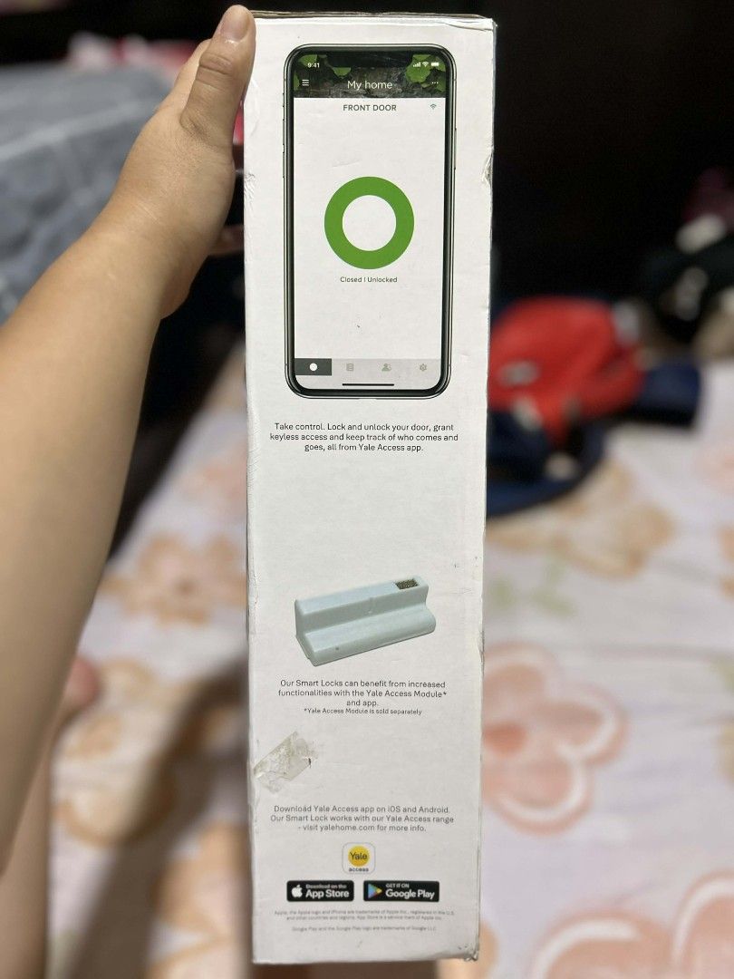 Yale-YDM7116A Smart Lock (Category: Locks, Doors & Gates) located in Mandaluyong City. Submitted by twovv (Listing ID 1451181360, Image 2). Description: 5-in-1 Access Smart Lock Comes in an elegant black color with a progressive fingerprint scanner as well as a sleek keypad touch panel If you have a door which opens on either side, the smart lock can be customized to serve different handing purpose. YDM7116A also has a pin button built into the d