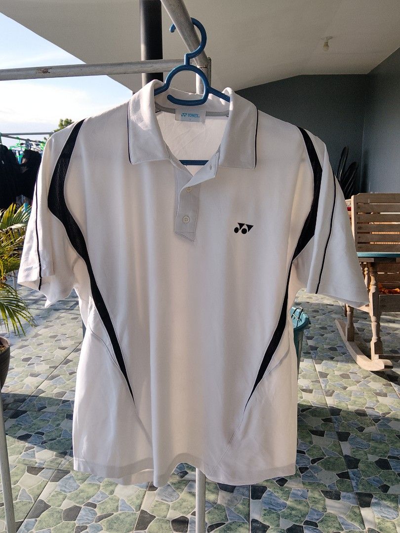 Yonex White Polo (Category: Activewear) located in Manila. Submitted by gentryclothing (Listing ID 1451240309, Image 1). Description: 22x26.5 No Issue Need wash Auth Yonex w hologram tag.