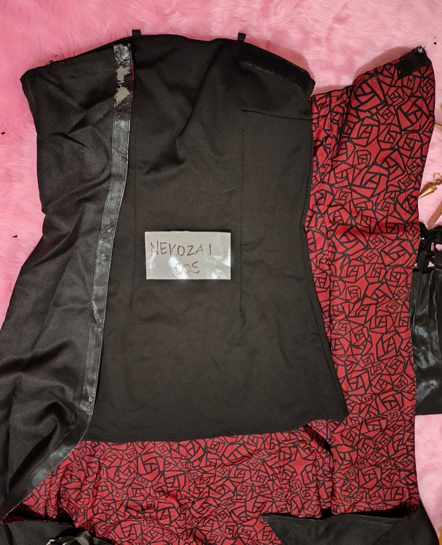 Yor Forger Costume Set for sale! (Category: Dresses) located in Las Pinas. Submitted by berryswirl (Listing ID 1451285933, Image 3). Description: Yor Forger Costume set + weapon for sale Unbranded Used once Size: M Inclusions: Costume, 3D printed accessories, 1pair default stockings + 1pair DIY stockings, DIY neck part of the costume, NO wig Flaws: (update) leather part of the costume is removed and peeling paint on the pendant (No time replacing
