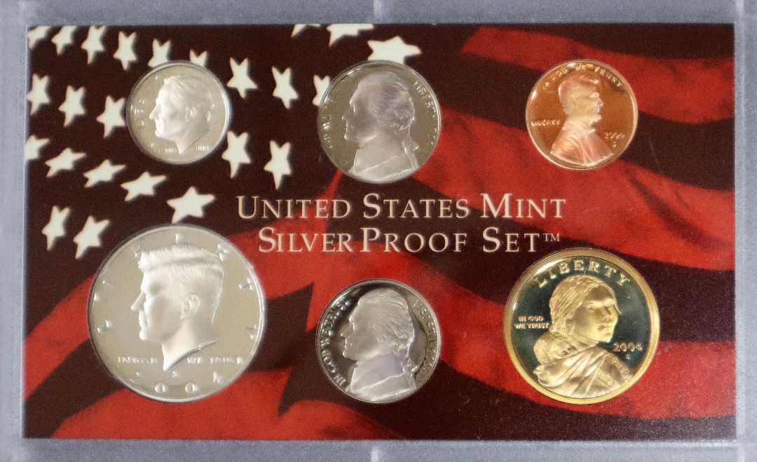 2004 United States Mint Silver Proof Set TEXAS (Category: Currency) located in Caloocan City. Submitted by oldbestseller72 (Listing ID 1451335869, Image 3). Description: - 2004 United States Mint Silver Proof Set - Includes standard proof set - Includes 50 State Quarters Silver Proof Set - All coins in original packaging - Certificate of Authenticity included - Ideal for coin collectors.