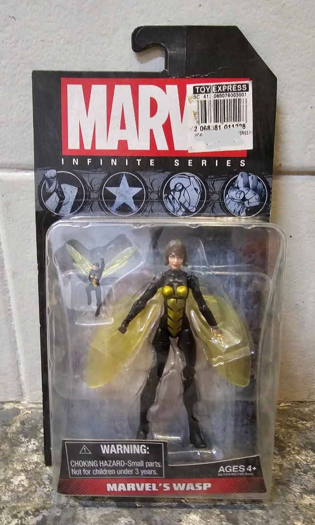 3.75" WASP - 2013 Marvel Universe Infinite Series (Category: Figurines & Statues) located in Quezon City. Submitted by charliebrown_olx (Listing ID 1451480683, Image 1). Description: ANT MAN, ANTMAN, AVENGERS • New, Factory Sealed • Near-Mint Card, WYSIWYG • Sorry Last Price Already ▪︎ Pickup only at Obudan St Brgy Manresa QC (D.Tuazon St/Banawe St) ▪︎ Shipping thru J&T only ▪︎ GCash Payment TFL!.